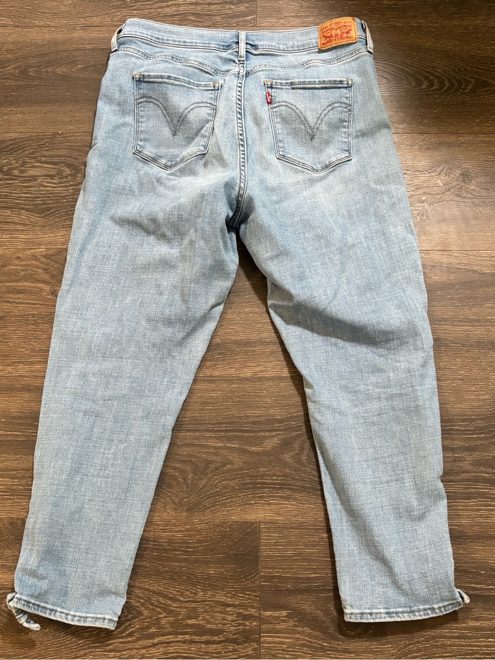 Levi's Light Blue Denim Jeans with cute ankle tie